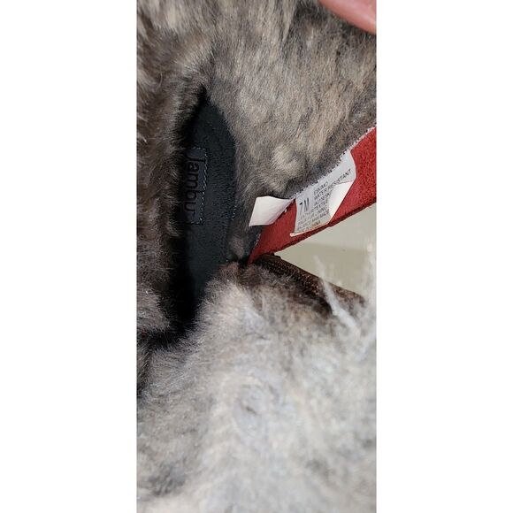 Jambu Eskimo Women's Burgundy Faux Fur Lined Leather Snow Boots 7M - Picture 11 of 12